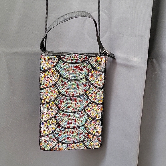 Exquisite Beaded wallet/Cellphone holder long strap - Picture 5 of 11